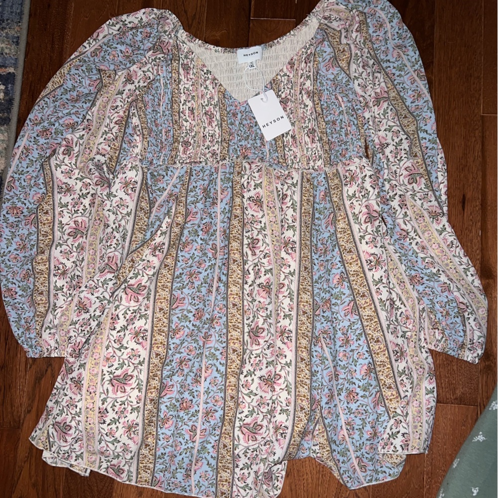 Floral Smocked Mini Dress